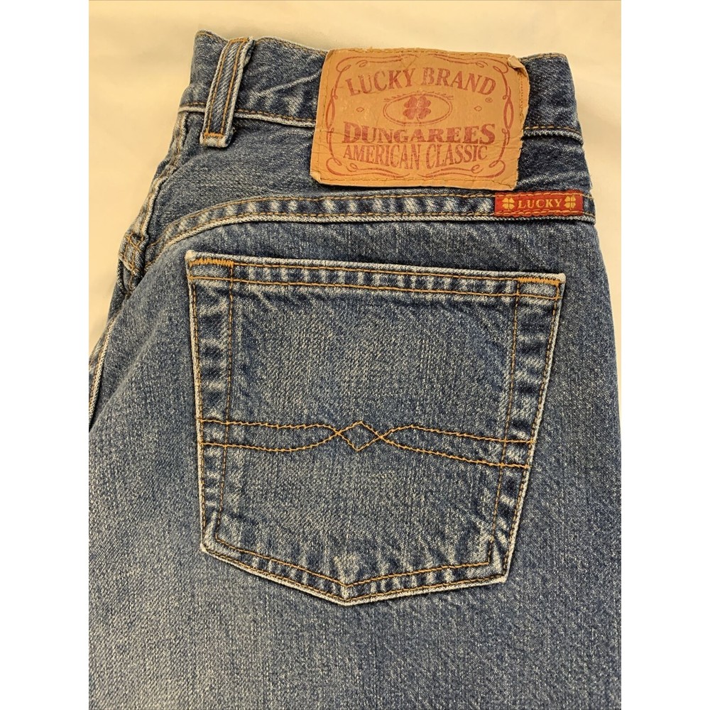 Lucky Brand Dungarees by Gene Montesano Jeans 8 / 29 Medium Wash 5-Pockets - Picture 5 of 9